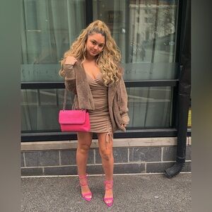 Fashion Nova Mocha Mini Dress